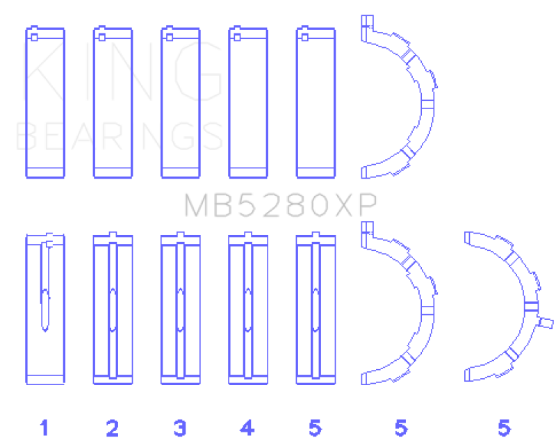 King Engine Bearings MB5280XP0.25