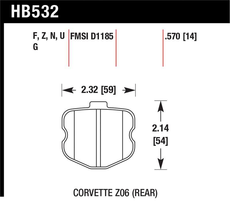 Hawk Performance HB532G.570