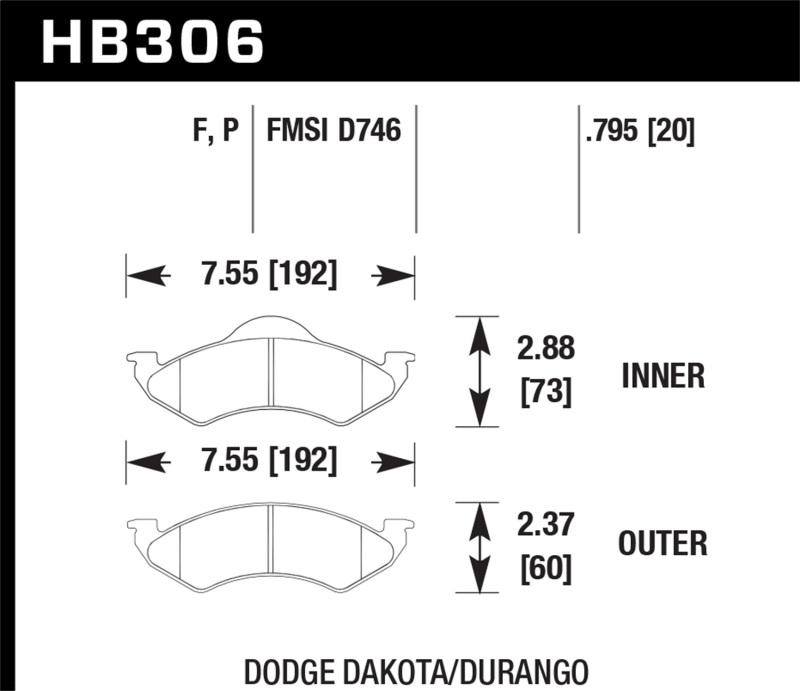 Hawk Performance HB306F.795