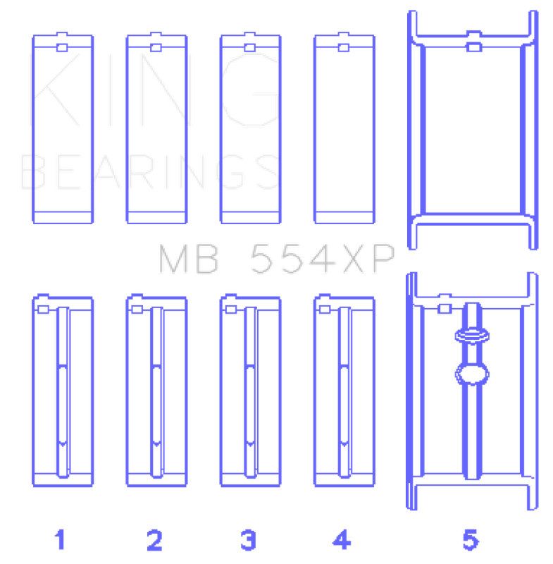 King Engine Bearings MB554XP010