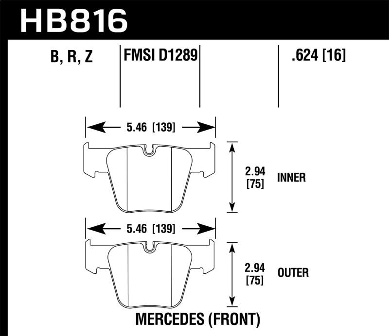 Hawk Performance HB816Z.624