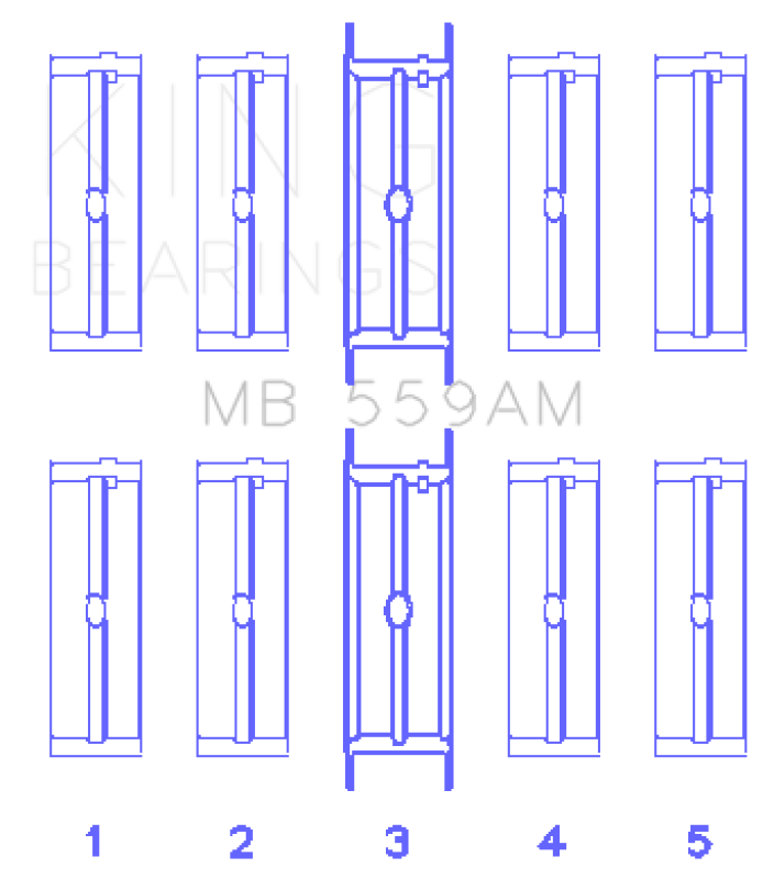 King Engine Bearings MB559AM020