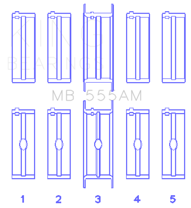 King Engine Bearings MB555AM010