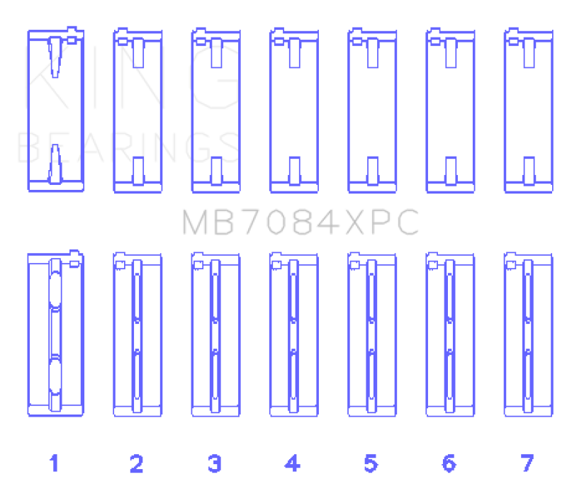 King Engine Bearings MB7084XPCSTDX