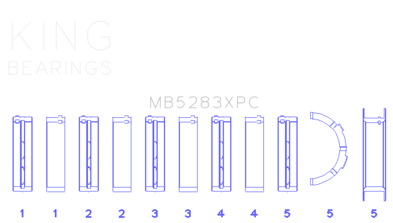 King Engine Bearings MB5283XPC