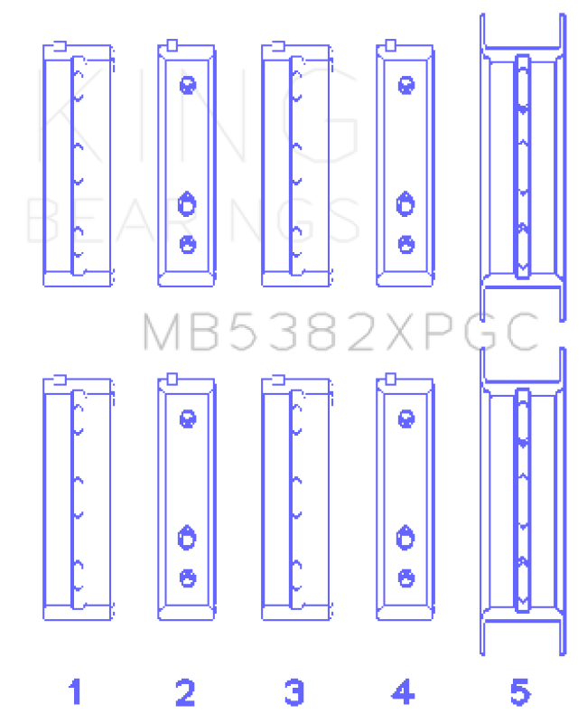 King Engine Bearings MB5382XPGCSTDX