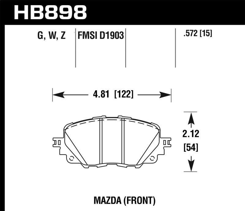 Hawk Performance HB898B.572