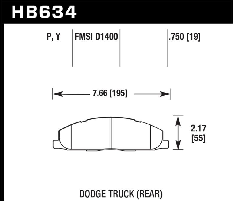 Hawk Performance HB634P.750