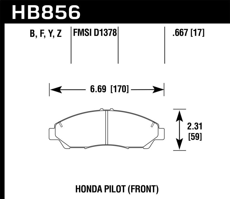 Hawk Performance HB856Z.667