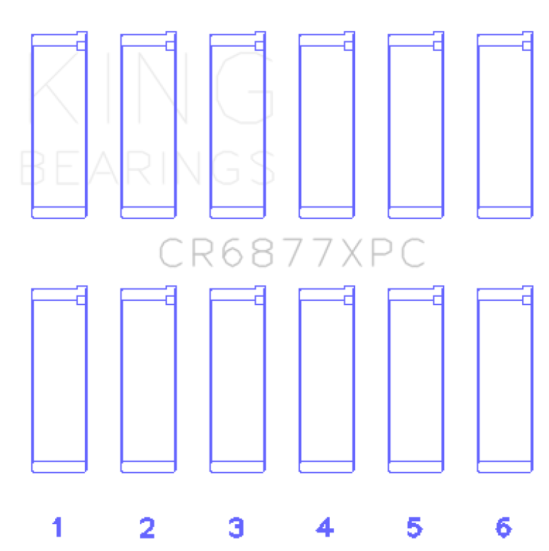 King Engine Bearings CR6877XPCSTDX