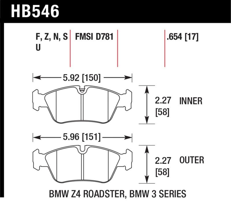 Hawk Performance HB546B.654