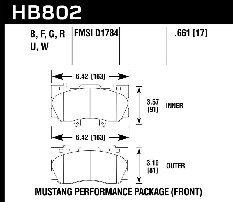 Hawk Performance HB802W.661