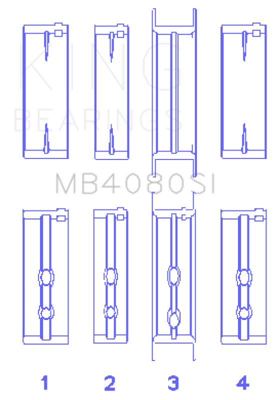 King Engine Bearings MB4080SI0.25