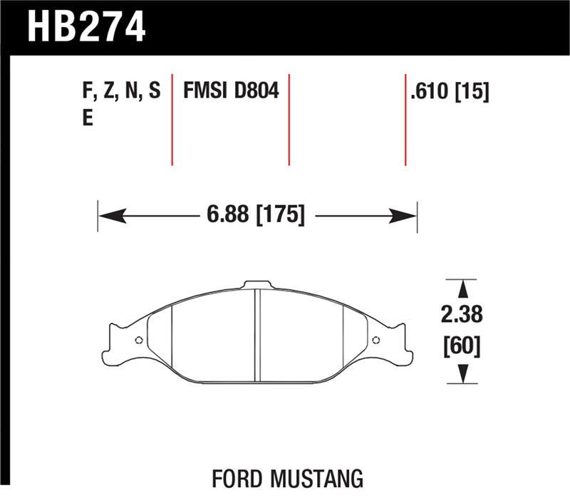 Hawk Performance HB274F.610