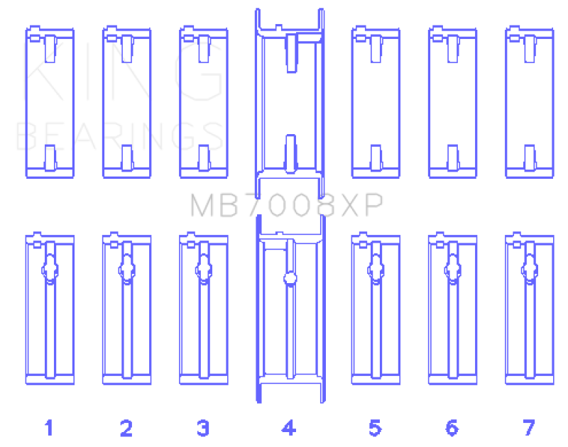 King Engine Bearings MB7008XP.026