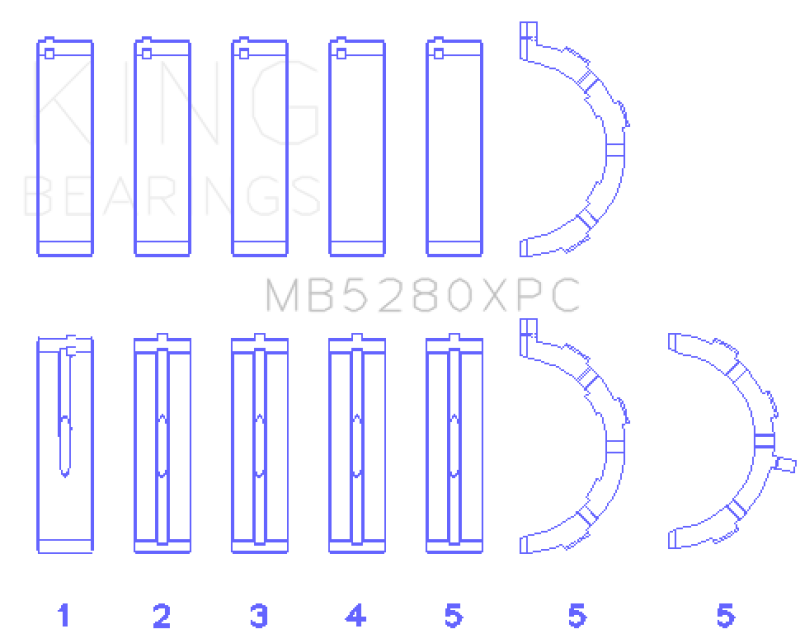 King Engine Bearings MB5280XPC.026