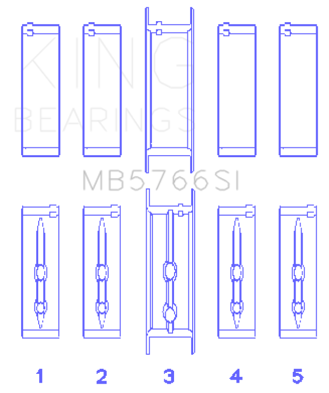 King Engine Bearings MB5766SI010