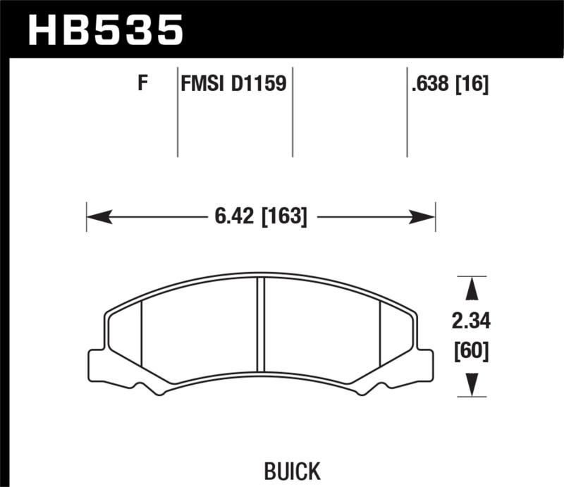 Hawk Performance HB535F.638