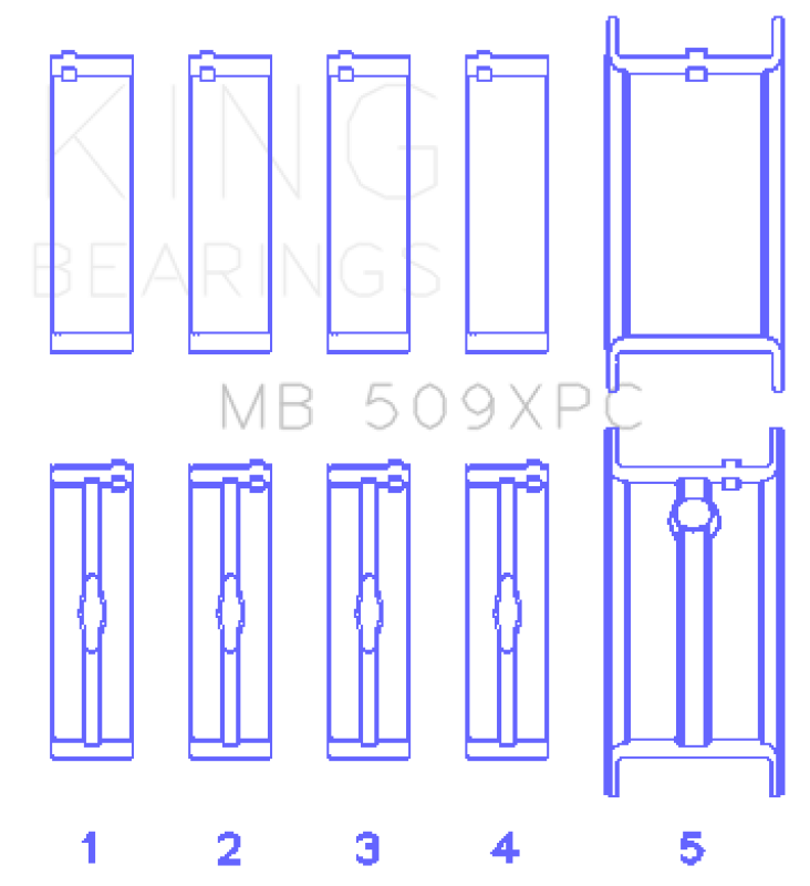 King Engine Bearings MB509XPC