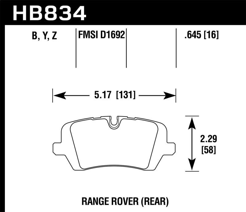 Hawk Performance HB834Y.645
