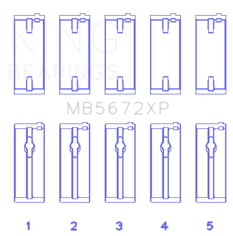 King Engine Bearings MB5672XP