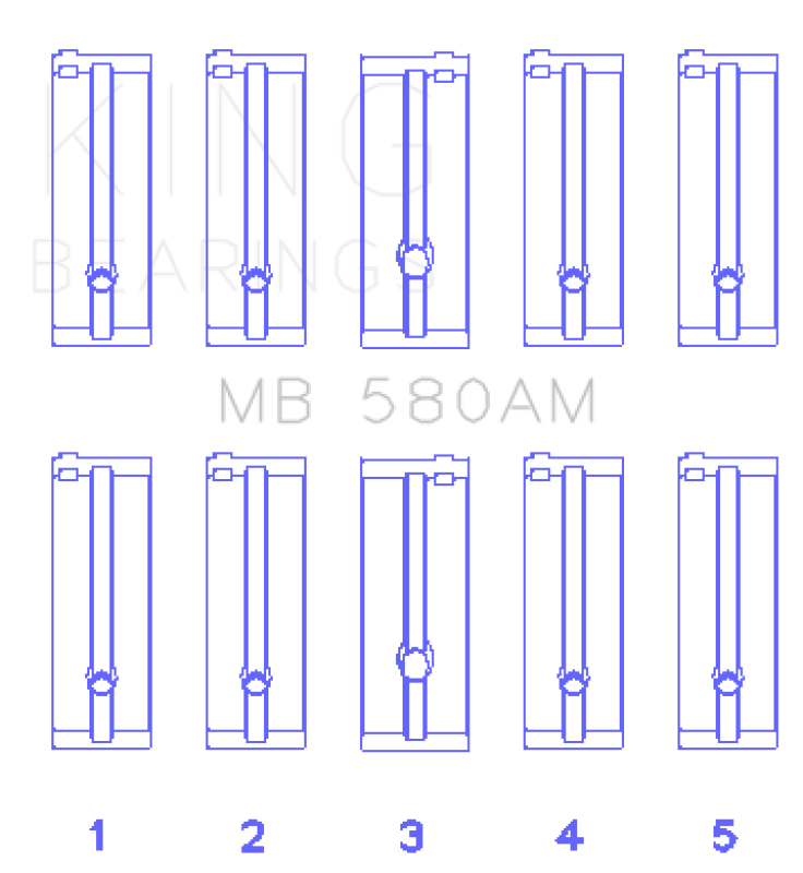 King Engine Bearings MB580AM1.0