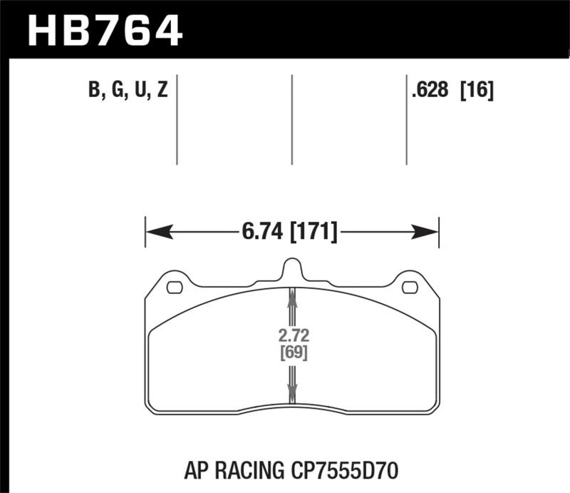 Hawk Performance HB764U.628