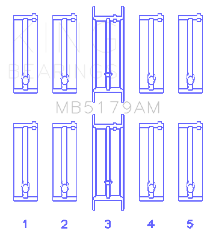 King Engine Bearings MB5179AM0.5