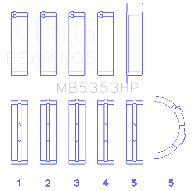King Engine Bearings MB5353HP0.5