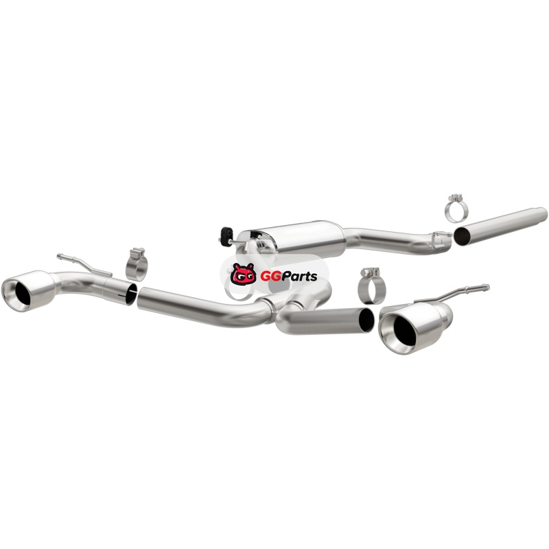 Magnaflow 15357 MagnaFlow Touring Cat-Back Выхлопная система (полированные насадки) Volkswagen Golf 7 GTI L4 2.0L 2015-2017