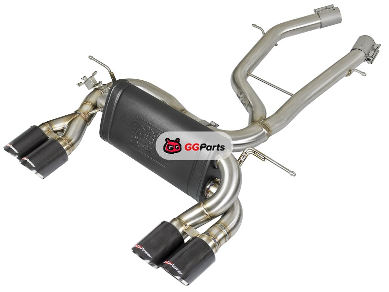 aFe 49-36338-1C AFE MACH Force-Xp Axle-Back Выхлопная система (карбоновые насадки) BMW M3/M4 F80/82/83 2015-2020 L6-3.0L (tt) S55