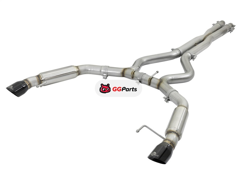 aFe 49-33088-B AFE MACH Force-Xp Cat-Back Выхлопная система без резонаторов (черные насадки) Ford Mustang 2015-2017 V6-3.7L/V8-5.0L