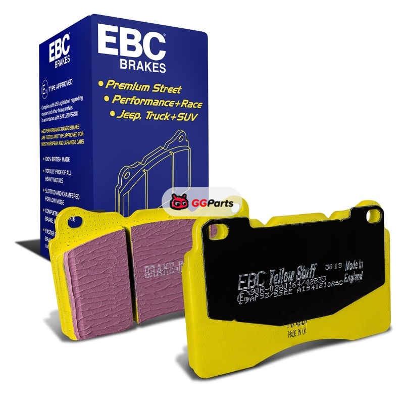 EBC DP41210R EBC Yellowstuff Комплект передних тормозных колодок (диск 325/326x30мм) Mitsubishi Lancer Evo 8/9/10 2003-2016/Subaru WRX STi 2003-2017/BRZ/Toyota GT86/GR86 2018-2026 Brembo
