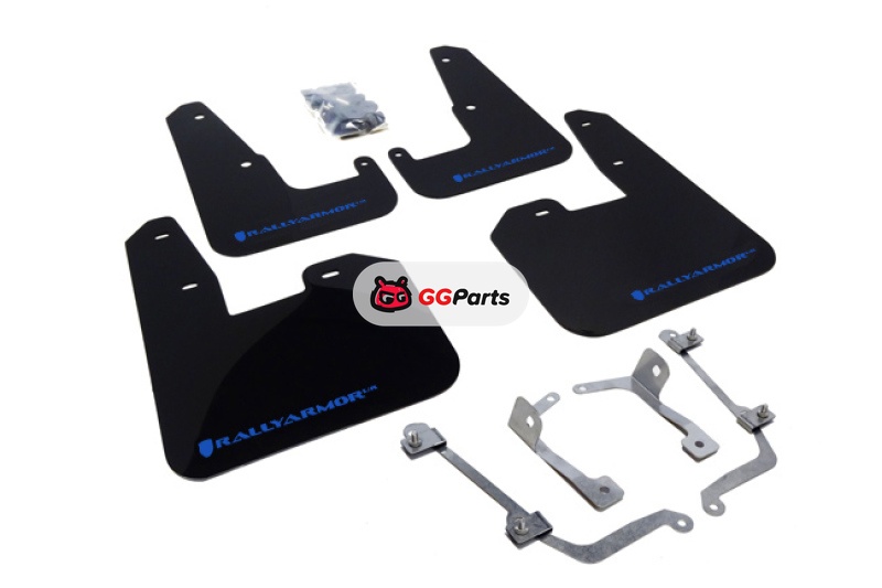 Rally Armor MF15-UR-BLK/BL Rally Armor UR Брызговики черные с синим логотипом Subaru STI 2008-2014/WRX 2011-2014 Hatchback