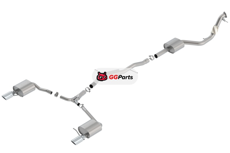 Borla 140759 BORLA ATAK Cat-Back Выхлопная система (хромированные насадки) Audi A4 B9 Avant/Allroad Quattro 2.0L 2017-2019