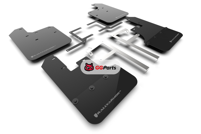 Rally Armor MF84-BLK-GRY Rally Armor UR Брызговики черные с серым логотипом Jeep Gladiator JT 2019-2025