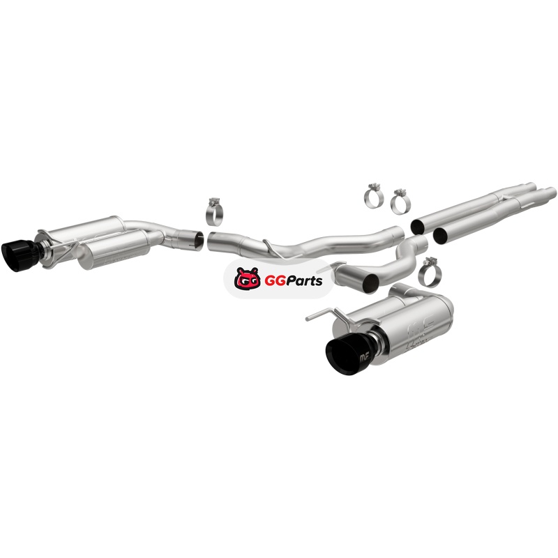 Magnaflow 19645 MagnaFlow Competition Cat-Back Выхлопная система (черные насадки) Ford Mustang GT V8 5.0L 2024