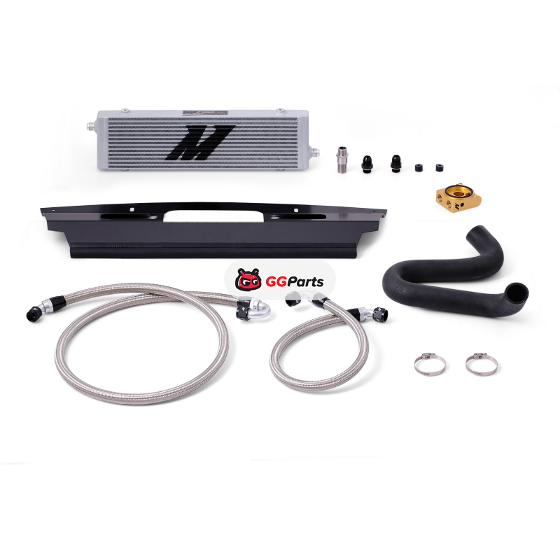 Mishimoto MMOC-MUS8-15T MISHIMOTO Комплект масляного радиатора двигателя с термостатом (серебристый) Ford Mustang GT 5.0 V8 2015-2017