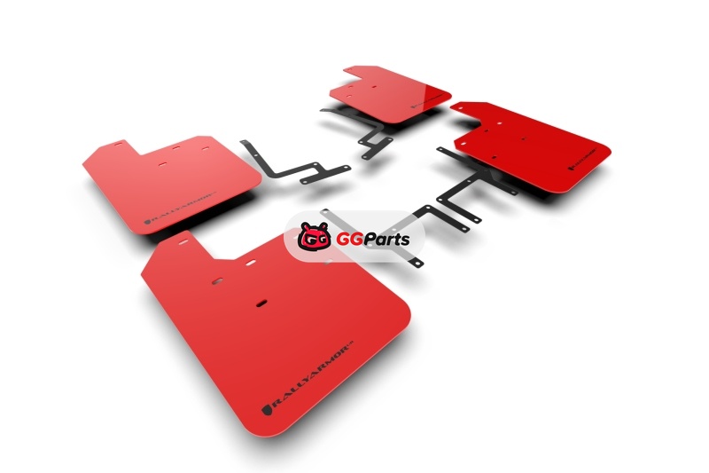 Rally Armor MF54-UR-RD/BLK Rally Armor UR Брызговики красные с черным логотипом Jeep Wrangler JL 2018-2025