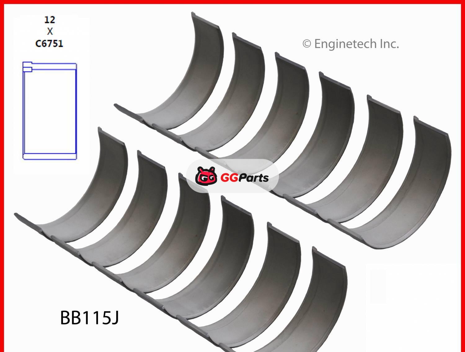 ENGINETECH BB115J Connecting Rod Bearing