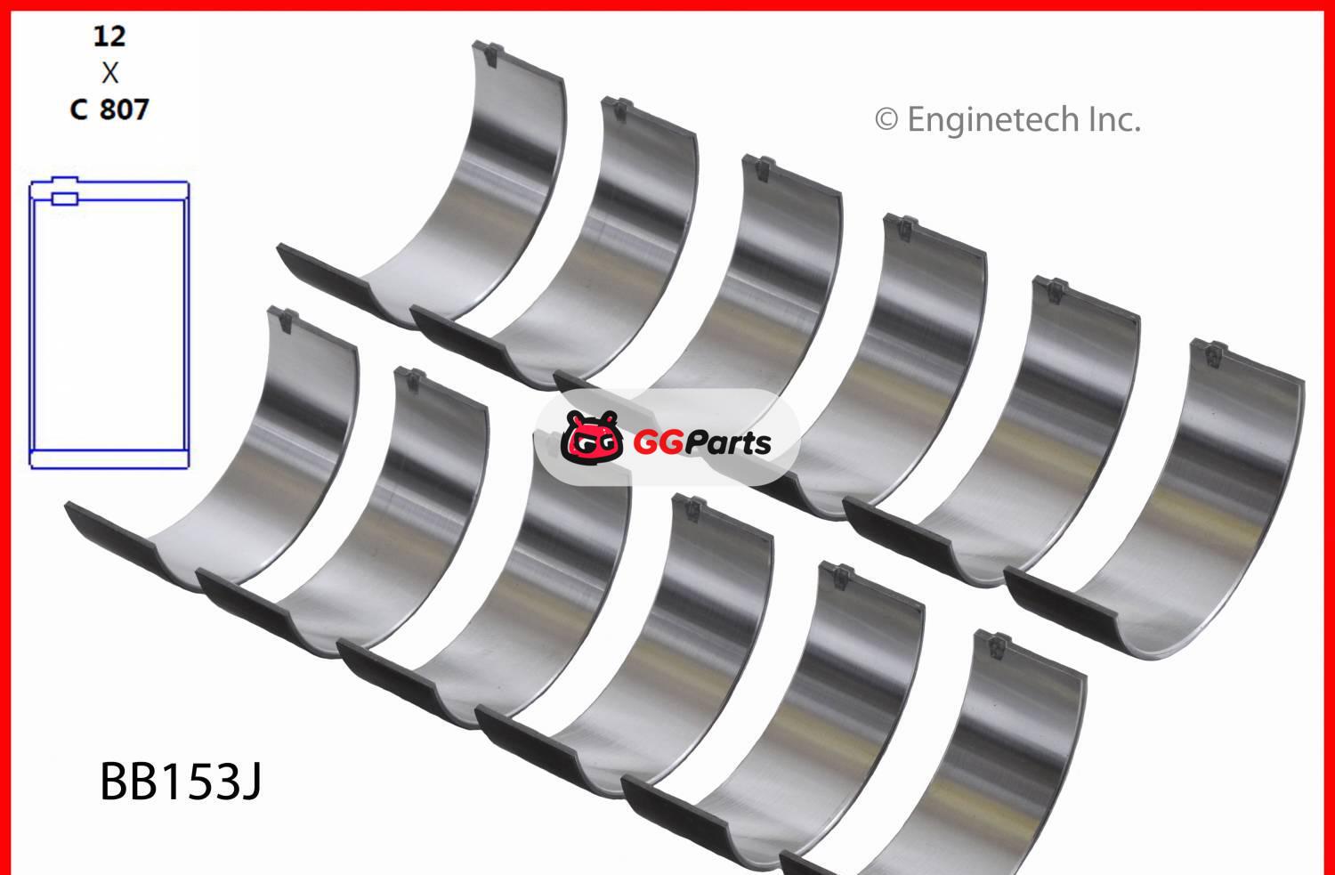 ENGINETECH BB153J Connecting Rod Bearing