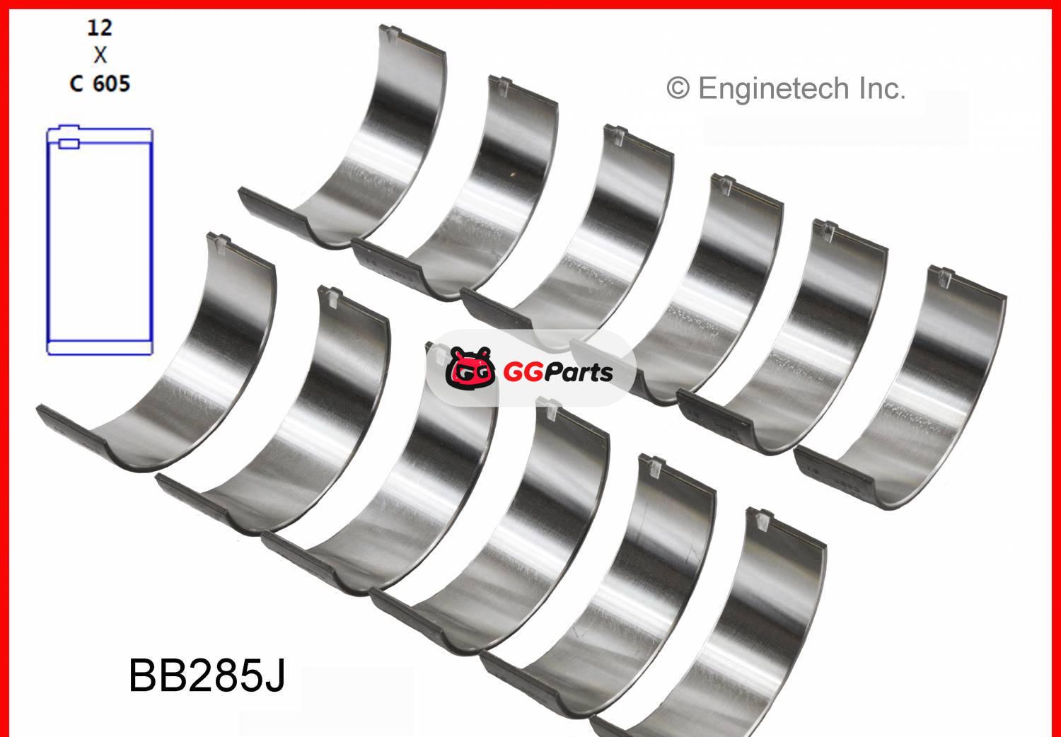 ENGINETECH BB285J Connecting Rod Bearing