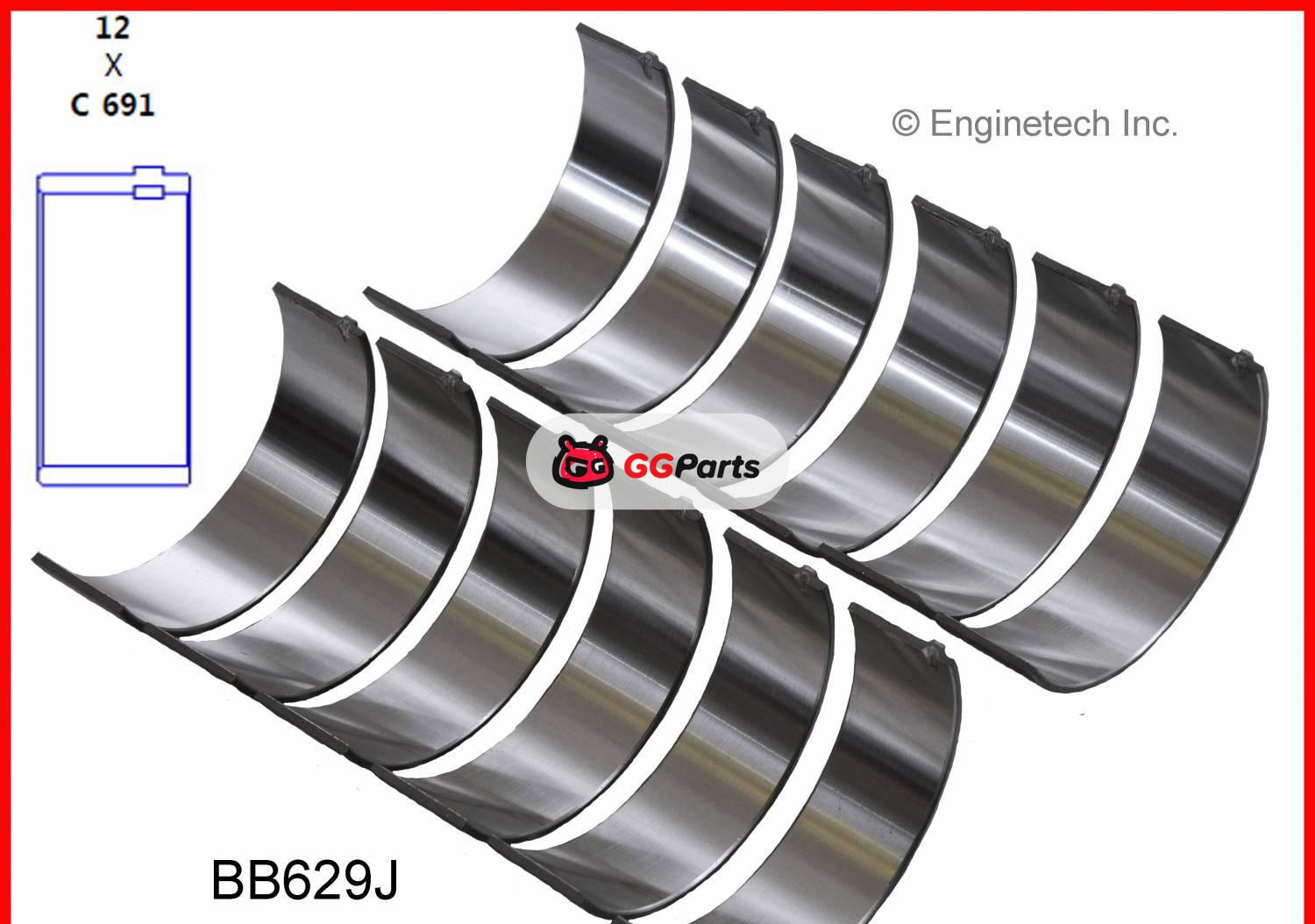 ENGINETECH BB629J Connecting Rod Bearing
