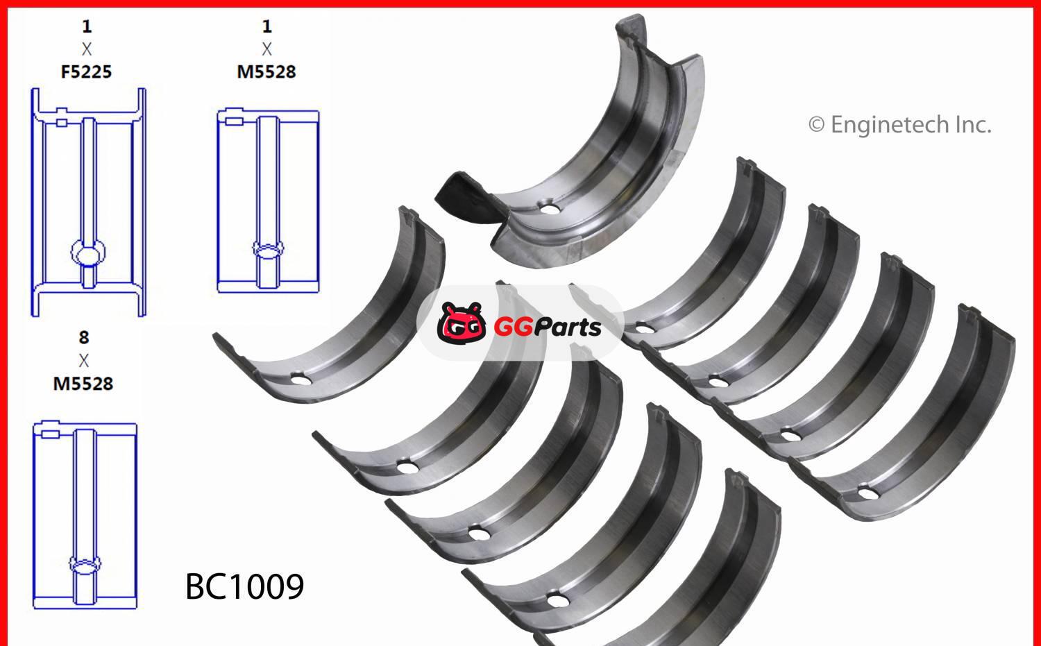 ENGINETECH BC1009 Crankshaft Main Bearing