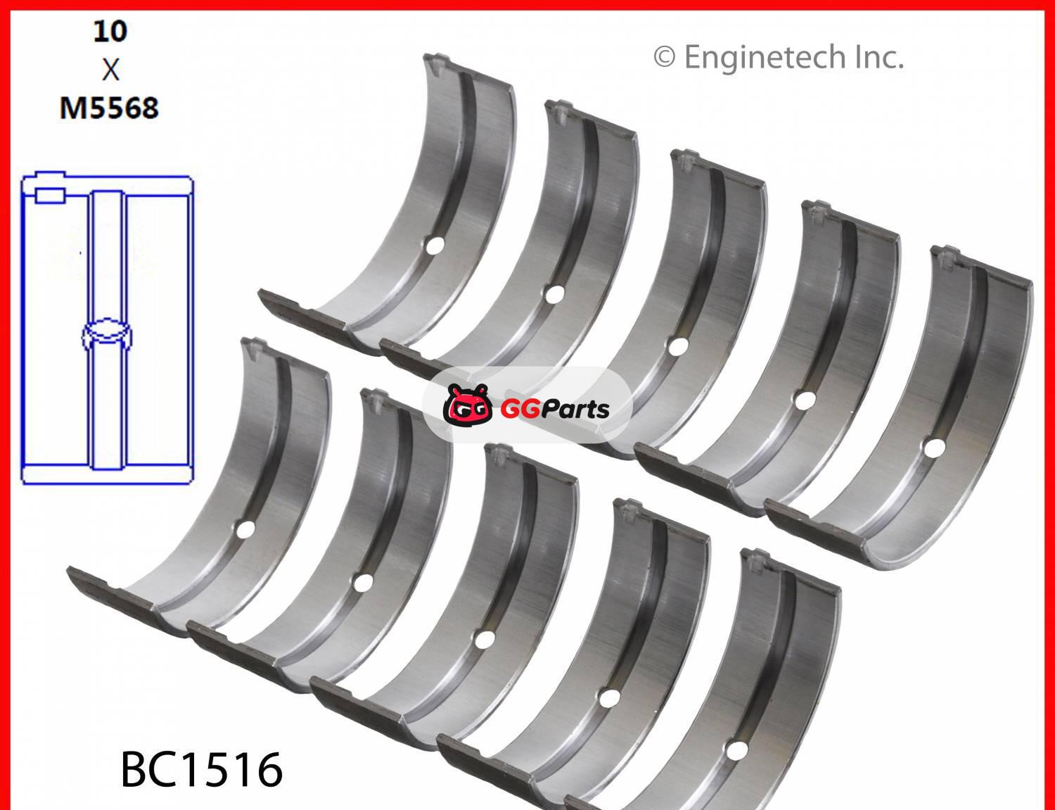 ENGINETECH BC1516 Crankshaft Main Bearing