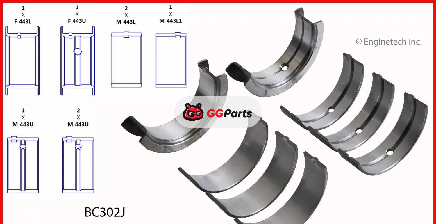 ENGINETECH BC302J Crankshaft Main Bearing