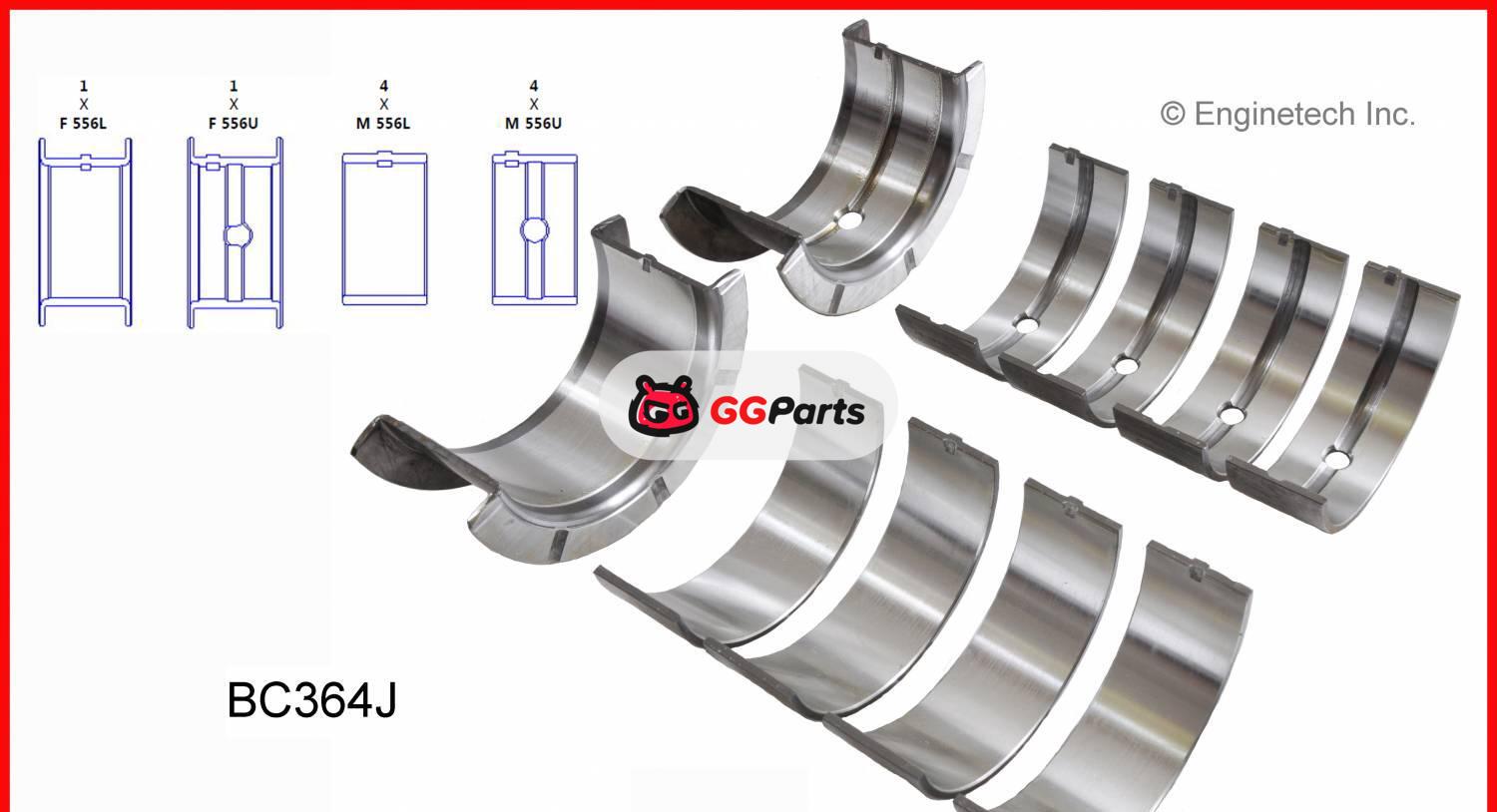 ENGINETECH MKC454EP Engine Rebuild Kit