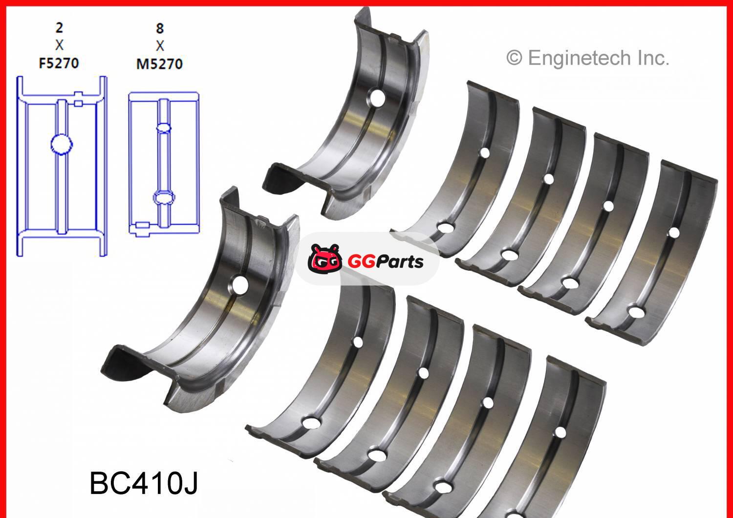ENGINETECH BC410J Crankshaft Main Bearing