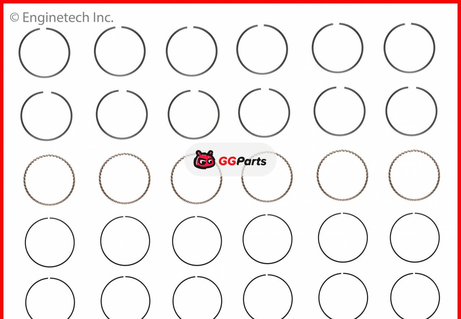 ENGINETECH C10216 Piston Ring