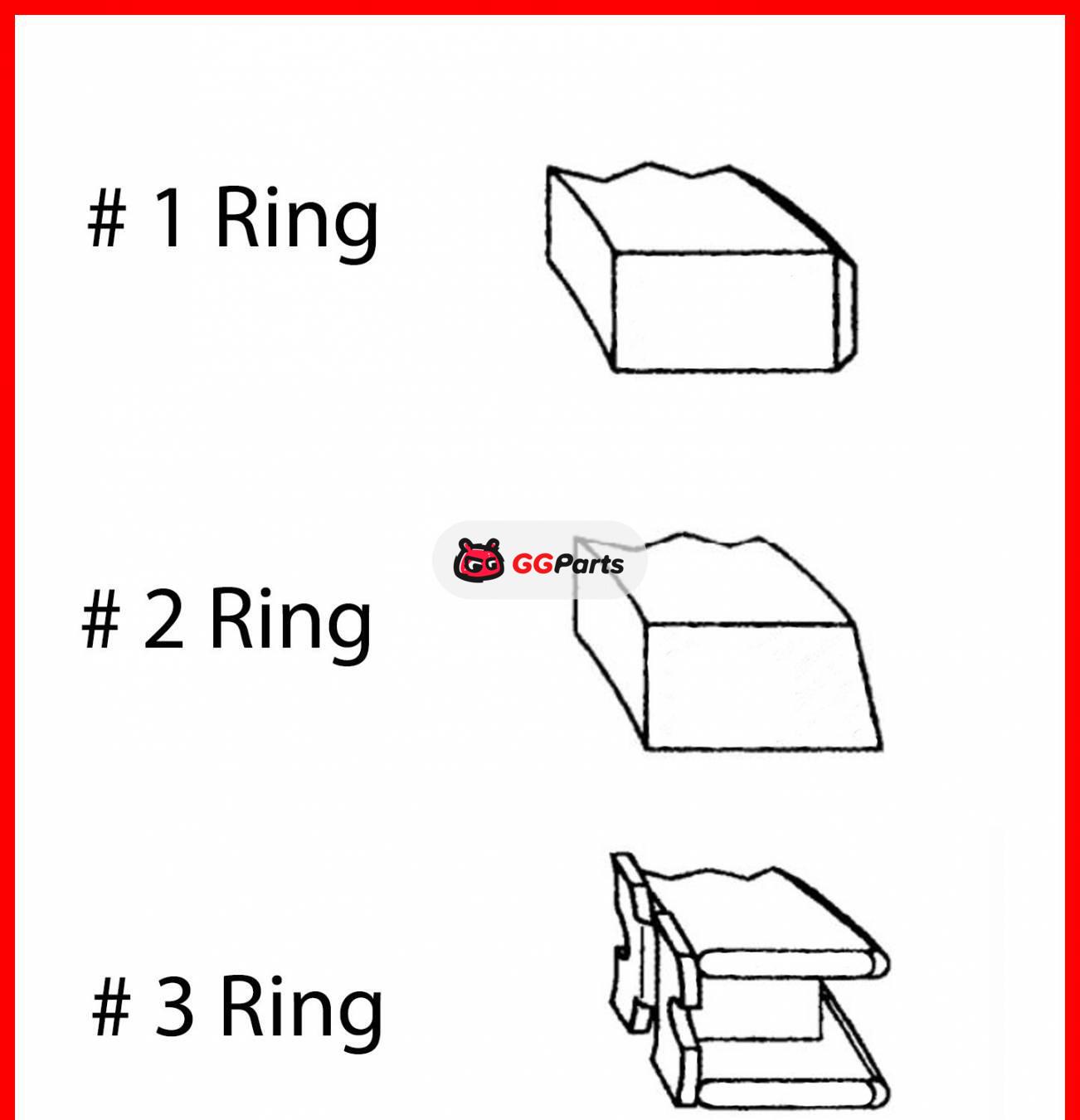 ENGINETECH C87014 Piston Ring  (Size: 0.50MM Oversize)